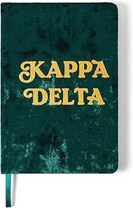 Kappa Delta Velvet Notebook with Gold Foil Imprint
