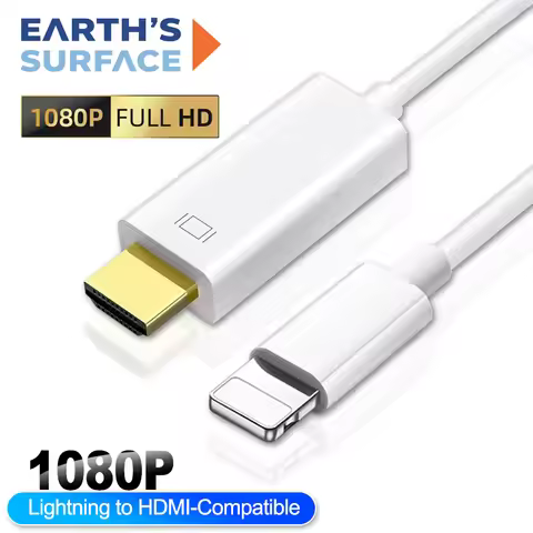 1080P Lightning to HDMI-compatible Cable for Apple iPhone 14 13 Digital AV Adapter HD Video Sync Scr