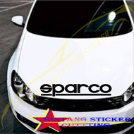 stiker kaca depan mobil SPARCO Sticker Kaca Depan Tulisan SPARCO Stiker Cutting Mobil Kaca Sticker k