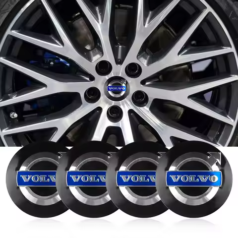 56mm Car Hub Cap Decal Car Rim Cover Center Sticker Decorative Accessories for Volvo V40 V50 S40 S80