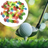 HILABEE 100 Golf Ball Position Markers, Flat, Round, Clear, Quality Golf Ball Position Markers