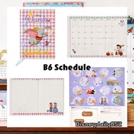 日本 Disney Disney 角色 2022 Schedule book 手帳B6 預訂 Dumbo 小飛象 Alice 愛麗絲  木偶 Bambi