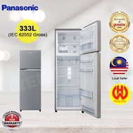 [Own Delivery Klang Valley only] Panasonic 333L 2Door Refrigerator Econavi Inverter Fridge Stainless Door NR-BL348PSMY