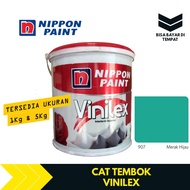 Cat Tembok Nippon Paint Vinilex Kembang Mawar Tinting 1 Kg &amp; 5 Kg Merak Hijau 907