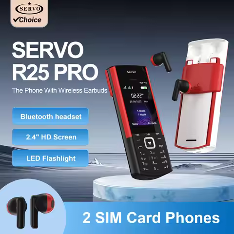 SERVO R25 PRO Bluetooth Headset Mobile Phone 2.4 inch 2 SIM Standby Blacklist Speed Dial Call Record