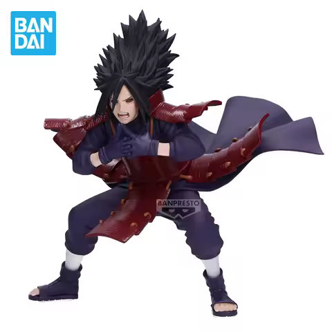 Banpresto Naruto Shippuden Anime Figurines VIBRATION STARS Uchiha Madara Action Figures 130mm Figura