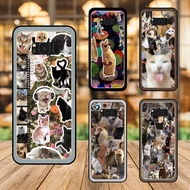 Samsung S8, S8 Plus Phone Case With Black Bezel Kitten Meme Cute