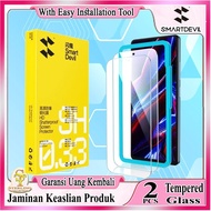 Smart Devil Tempered Glass Iqoo 12 Iqoo12 easy Applicator contents 2 pcs - IQOO 12