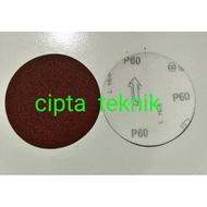 MERAH Round Velcro Sandpaper 5 inch Grit 60 Red 5 inch P60 Abrasive Disc 5 inch