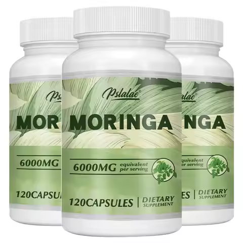 Moringa Capsules 6000mg - Support Healthy Energy Levels, Weight Management, Healthy Joints, Antioxid
