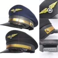 [PENGHNTARAN LAJU]TOPI PILOT CAPTAIN PEAKCAP Captain Cap Topi Kanak-kanak Boeing Airbus AirAsia MAB 