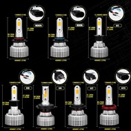 Novsight N12Y รถ LED ไฟหน้าหมอกโคมไฟ 3000K สีเหลือง 10000Lm 72W Car Led Headlight Car Light Bulb X2