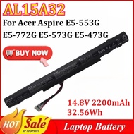 AL15A32 14.8V 2200mAh 32.56Wh Laptop Battery for Acer Aspire E5-553G E5-772G E5-573G E5-473G E5-573G