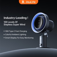 JISULIFE Portable Bladeless Table Fan Pro 3  - Dark Grey (8000mAh)