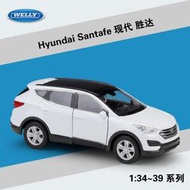 1:36北京現代Hyundai Santafe仿真合金SUV汽車模型迴力兒童玩具