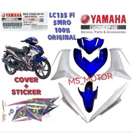 COVERSET LC135 FI V8 5MRO DPBMC 100% ORIGINAL HLY BDK-F0000-00-P4 BLUE WHITE BODY COVER SET STICKER 