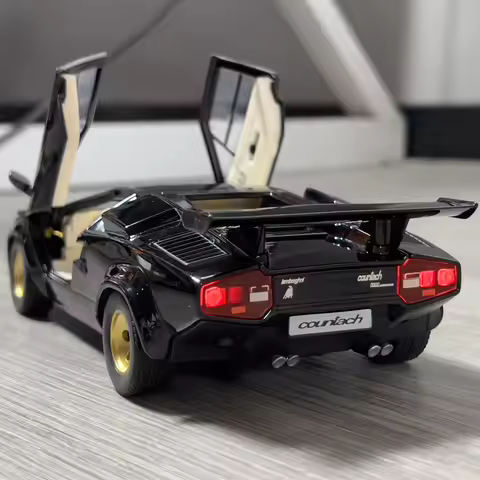 1:24 Lamborghini Countach LP500S Sideswipe Supercar Alloy Metal Diecast Model Car Home Trendy Collec