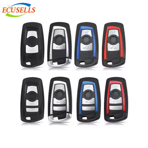Ecusells 3/4 Buttons Smart Key Shell for BMW CAS4 CAS4+ BDC FEM F 3 5 7 Series E90 E92 E93 X5 F10 F2
