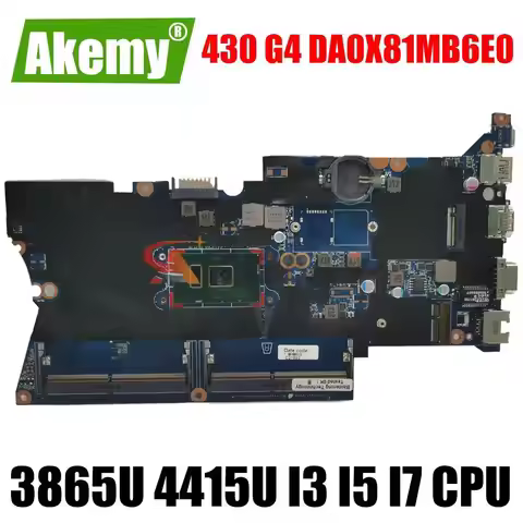 For HP ProBook 430 G4 440 Mainboard DA0X81MB6E0 i5 i7 7th Gen 913100-601 L07237-601 905797-601 Mothe