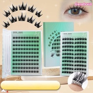 COCOFRUIT Individual Clusters Glue-free Lashes, Soft Lash No Glue Needed Self Adhesive Eyelashes, Ha