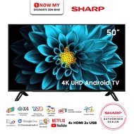 SHARP 50" AQUOS 4K UHD TV 4TC50DK1X | Android TV 安卓电视