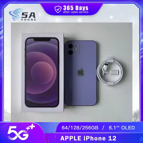 Apple iPhone 12 Face ID 6.1" 4G RAM 64GB/128GB/256GB ROM iphone 12 OLED Screen A14 Bionic Chip Dual 