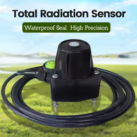 Solar Radiation Sensor 0-2000W/M range 0-2V 4-20MA Light detector 400-1100nm Wavelength range RS485 
