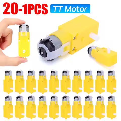 1-20pcs TT Motor 130motor Smart Car Robot Gear Motor for Arduino DC3V-12V DC Gear Motor Intelligent