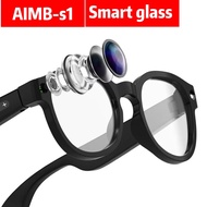 Hot sell AI Smart camera Glasses S1 smart glass HD Call Voice Assistant Anti Blue-Light Sunglasses M