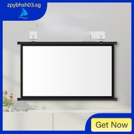 Projection Screen 100-Inch Home Office Wall-Mounted Screen Wall-Mounted Simple Punch-Free HD 4K Projector Curtain/high-definition projection screen / projector screen cloth