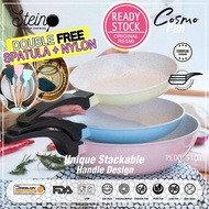 (DOUBLE FREE SPATULA + NYLON) Stein Steincookware Cosmo Pan Cosmopan