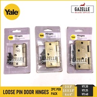 Yale Door Loose Pin Hinges Heavy Duty Door Hinges Antique Brass - V11