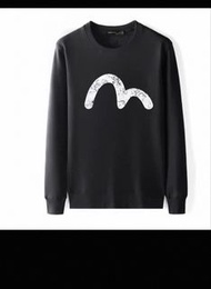 EVISU 黑色長袖衛衣