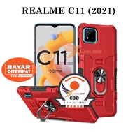 CASING HP UNTUK REALME C11 (2021) / REALME C20 CASE ROBOT HIT EYE RING CASING STANDING NEW COVER
