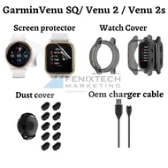 Garmin Venu SQ / Venu 2 / Venu 2s screen protector , watch cover , dust cover , charger cable