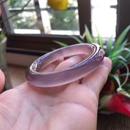 Brazilian Jade Marrow Emperor Original Color Purple Agate Bracelet Womens Style Ring Mouth 59 Fashio