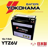 YTZ6 BATTERY GEL YOKOHAMA HONDA RS150 SUZUKI BELANG150 CBR150 PCX150 NEW AIR BLADE VARIO150 CLICK150