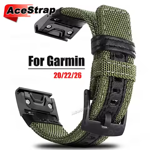 Sport Nylon Watch Strap for Garmin Fenix 7Xpro 6pro 7S 6X Pro Forerunner Tactix 7pro Bracelet QuickF