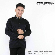 BAJU Jasko Polos - Jas Koko Putih / hitam jasko muslim pria