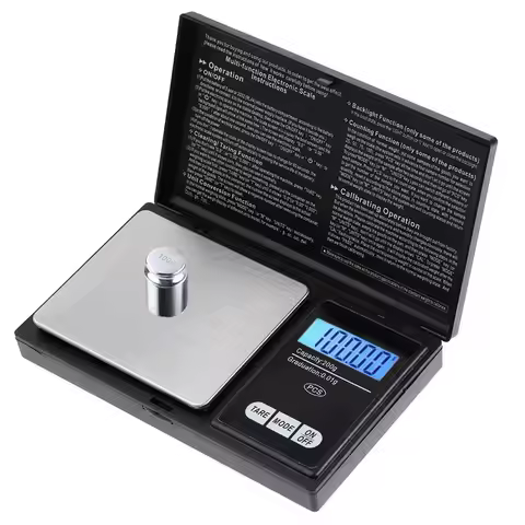 0.01g Jewelry Mini Stainless Steel Electronic Scale Digital Pocket Scale Gold Gram Balance Weight Sc