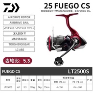 2025 Daiwa Fuego Fishing Spinning Reel FUEGO CS LT Original 6+1BB Max Drag 12KG Lightweight tackle r