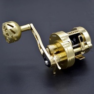Round Baitcasting Reel 12+1 Ball Bearing Surf Casting Sea Fishing 6.3:1 Drum Wheel CNC Aluminum Salt