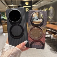 Magic V5 Casing Case for Honor Magic V5 MagicV5 Carbon Fiber Magnetic Ring Holder Mobile Phone Case 
