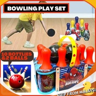 Set Bowling Mainan untuk Kanak-kanak Set Bowling Mainan Bola Main Sukan Bowling Kualiti Set Bowling 