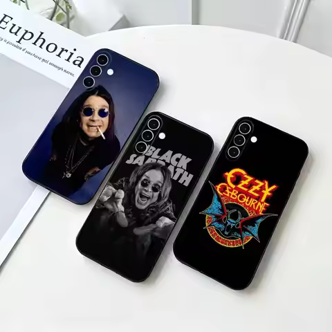 Black S-Sabbath O-Ozzy Osbourne Black Soft Case for Samsung Galaxy A73 72 71 70 53 52 A1 Others Cove