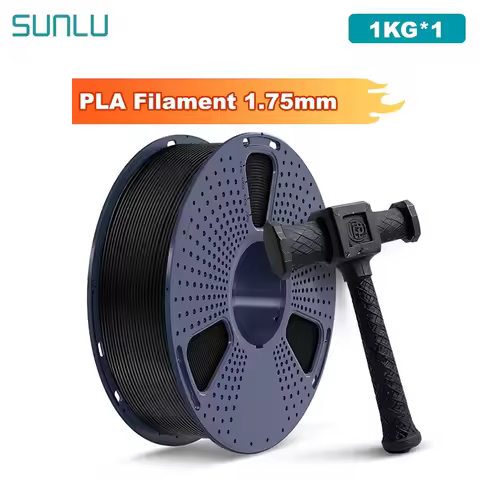 SUNLU 1KG PLA /Clear 3D Printer Filament 1.75mm 1000g Spool (2.2lbs) Neatly Arranged No Knot Filamen