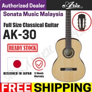 ARIA AK-30 Full Size Classical Guitar with Complete Package for Beginner( ak30 / C40 / CS40 / CGS103