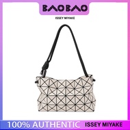New Arrivals Bao Bao Issey Miyake Women Bag LOOP Shoulder Bag with cord strap secure zip Black Beige Cerulean Blue Mocha White silver cross body