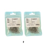 100PCS Snap Peniti Pelampung Pancing Stenliss Steel Fishing Connector snap konektor umpan pancing