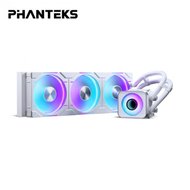 Phanteks 追風者 Glacier One 360 D30 X2 白 (360mm/ARGB無線鏡冷頭+風扇/拼接風扇/12cm風扇*3/五年保固)